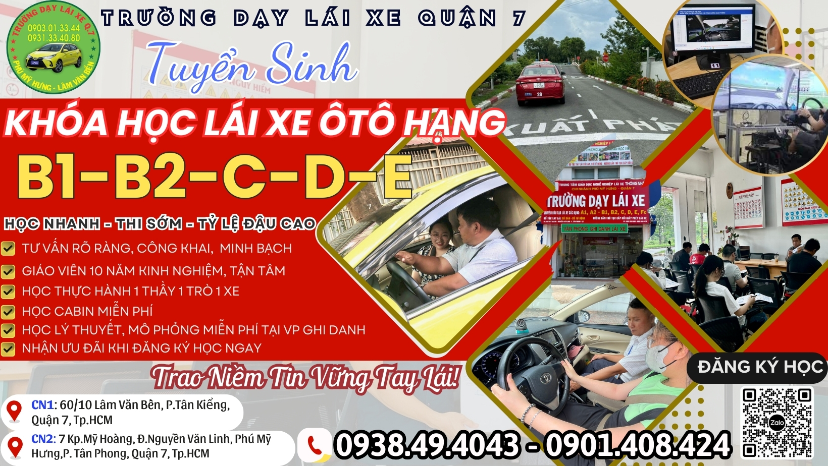 Trường dạy lái xe Phú Mỹ Hưng  - Trung tâm Thành Công